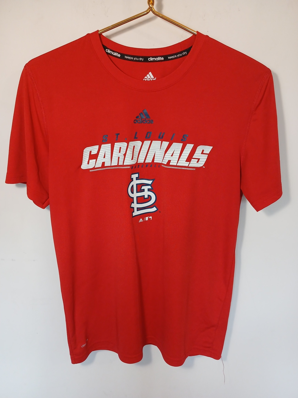 Adidas Red St. Louis Cardinals Short Sleeve Tee